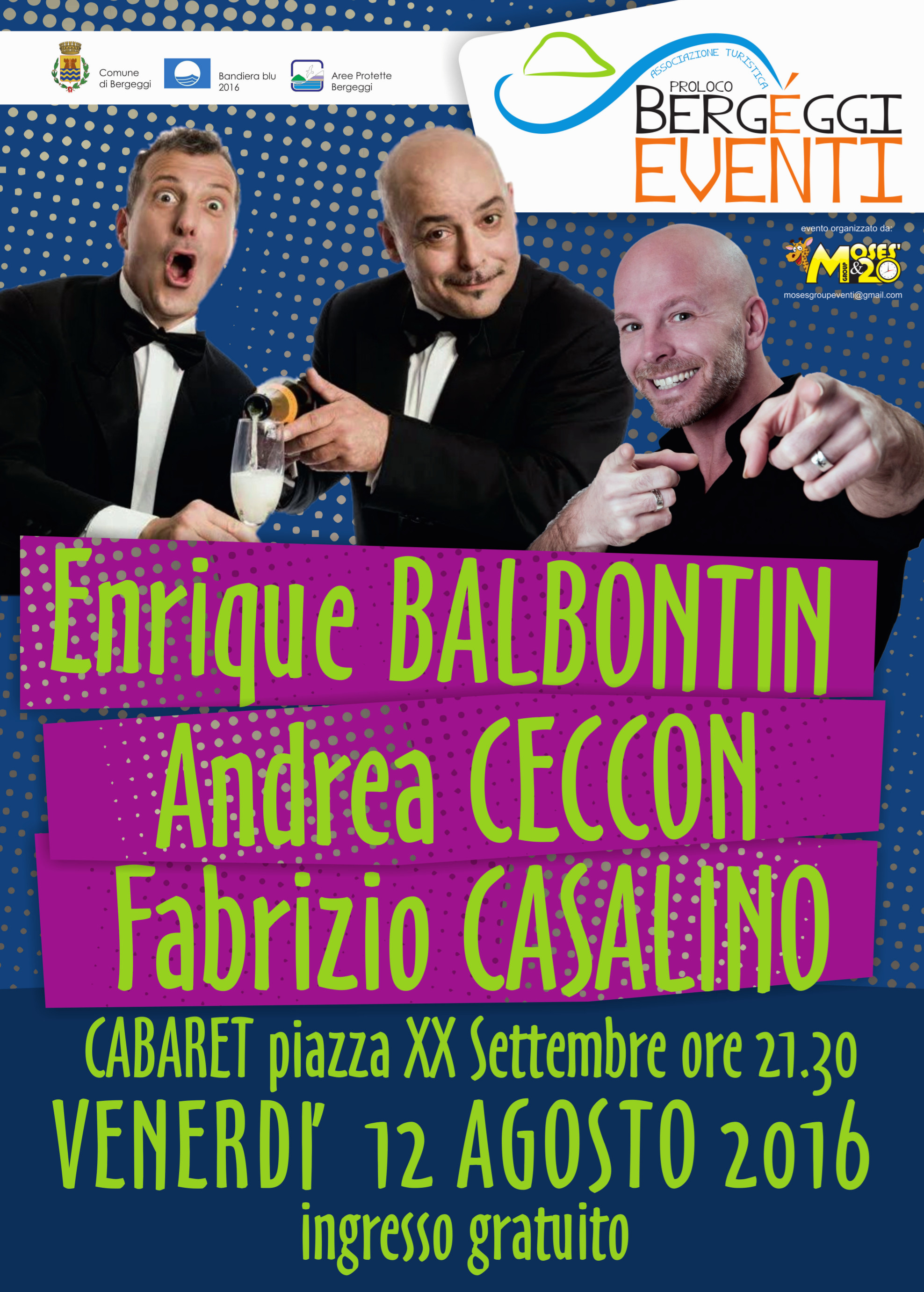 Venerdì 12 agosto – BALBONTIN – CECCON – CASALINO